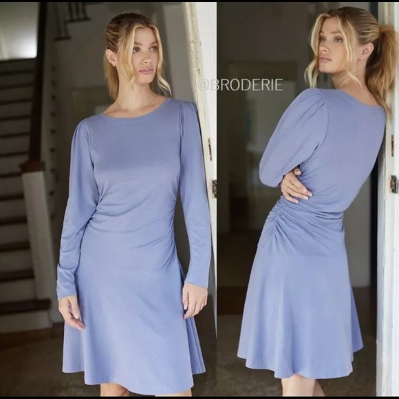 Anthropologie Daily Practice Ruched Dress Size Small - Picture 1 of 8